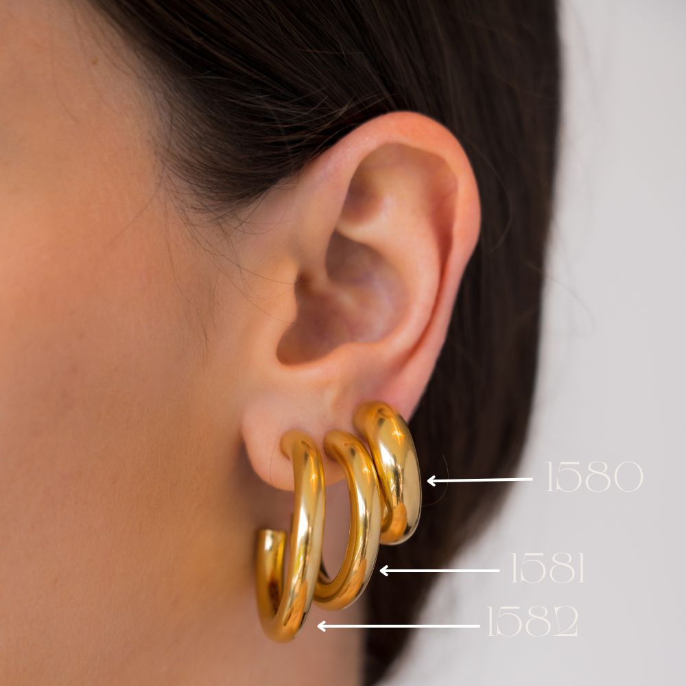 Earrings 1582 (Large) - Silky Haze