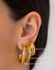 Earrings 1582 (Large) - Silky Haze