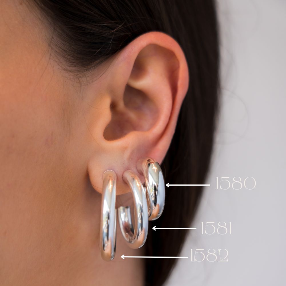 Boucles d&#39;Oreilles 1581 (Moyennes) - Silky Haze