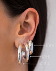 Boucles d'Oreilles 1581 (Moyennes) - Silky Haze