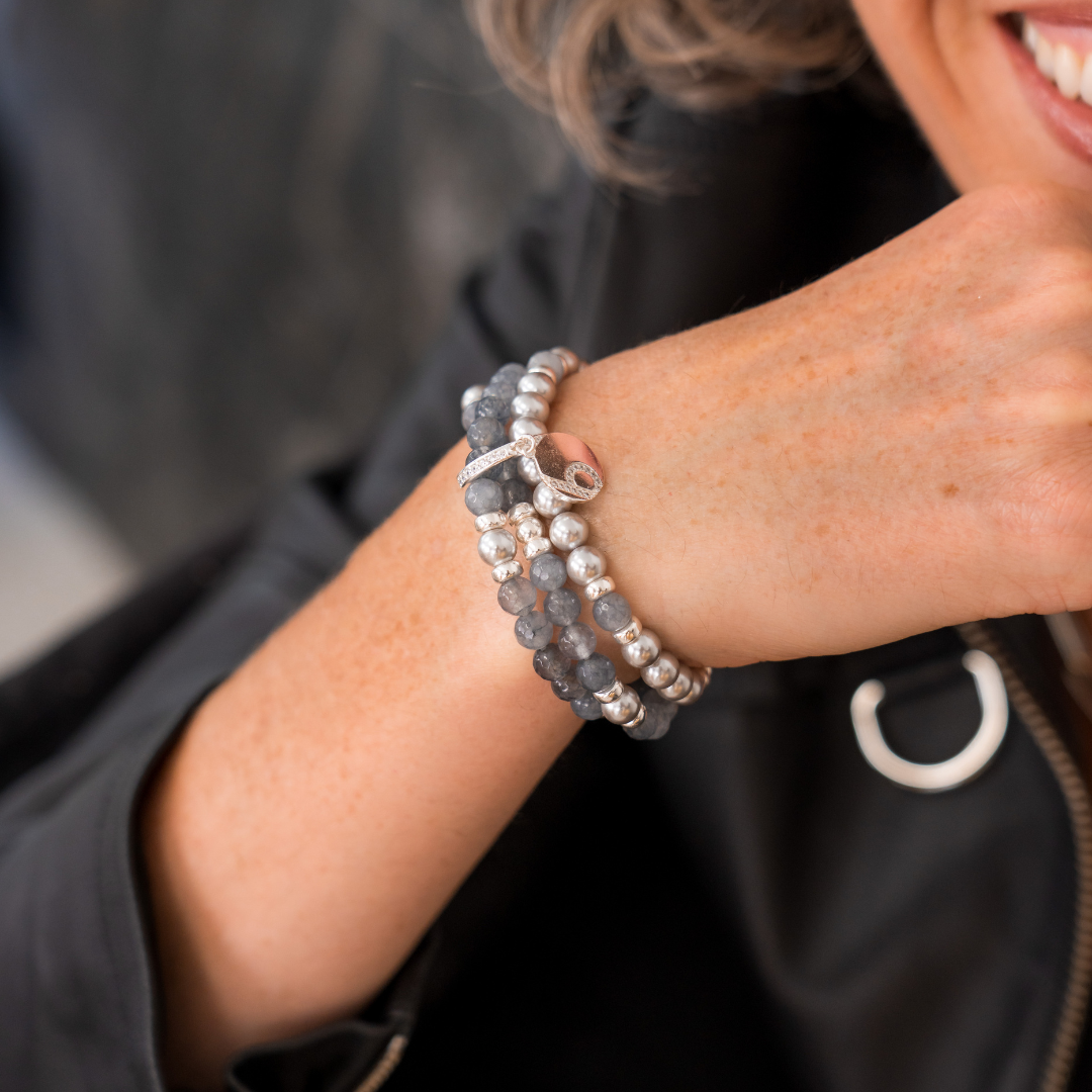 Bracelet Be Fabulous - Happy In Grey