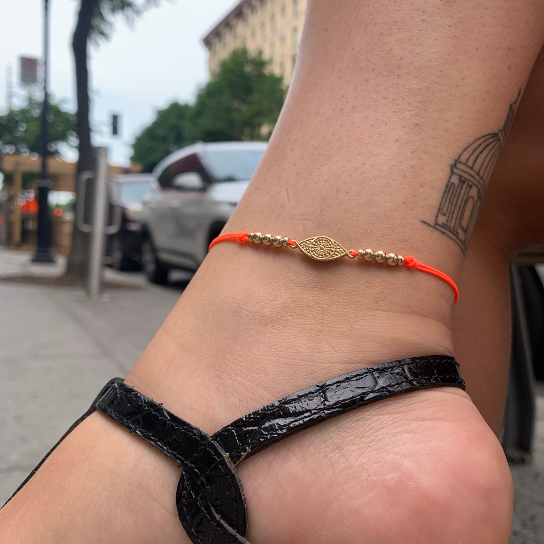 Be Grateful - Anklet (starfish/oia eye/seashell)