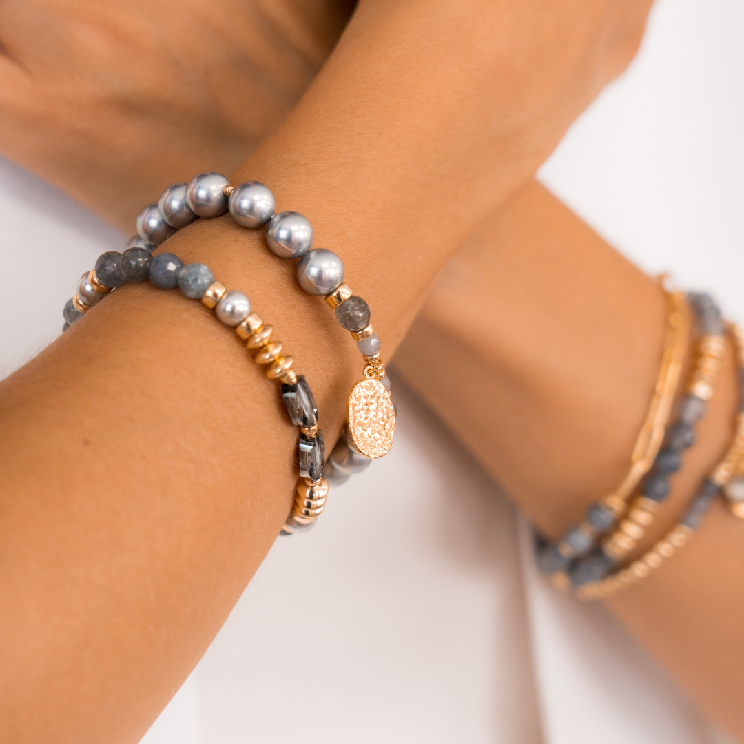 Bracelet Be Brillant - Happy in Grey