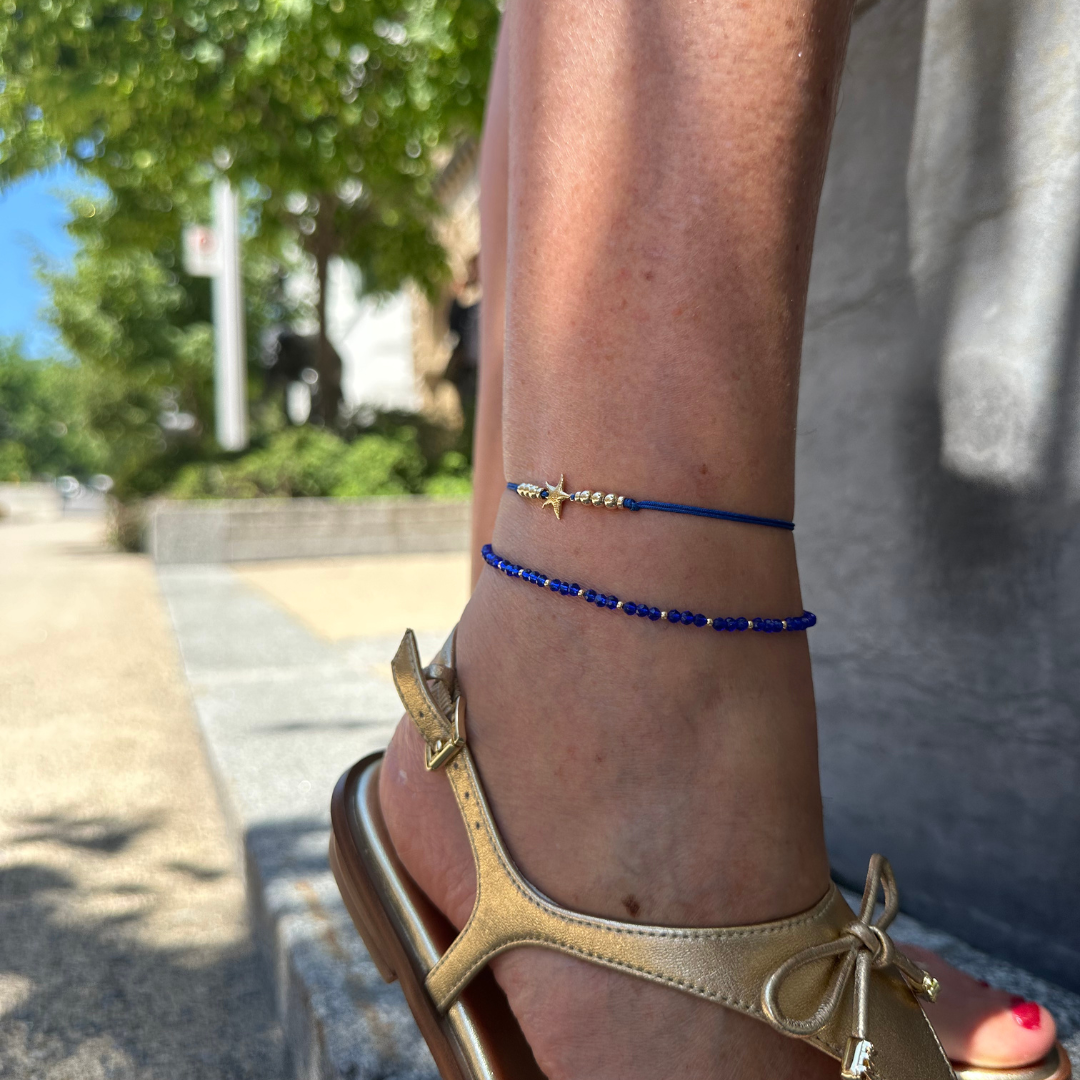 Be Grateful - Anklet (starfish/oia eye/seashell)