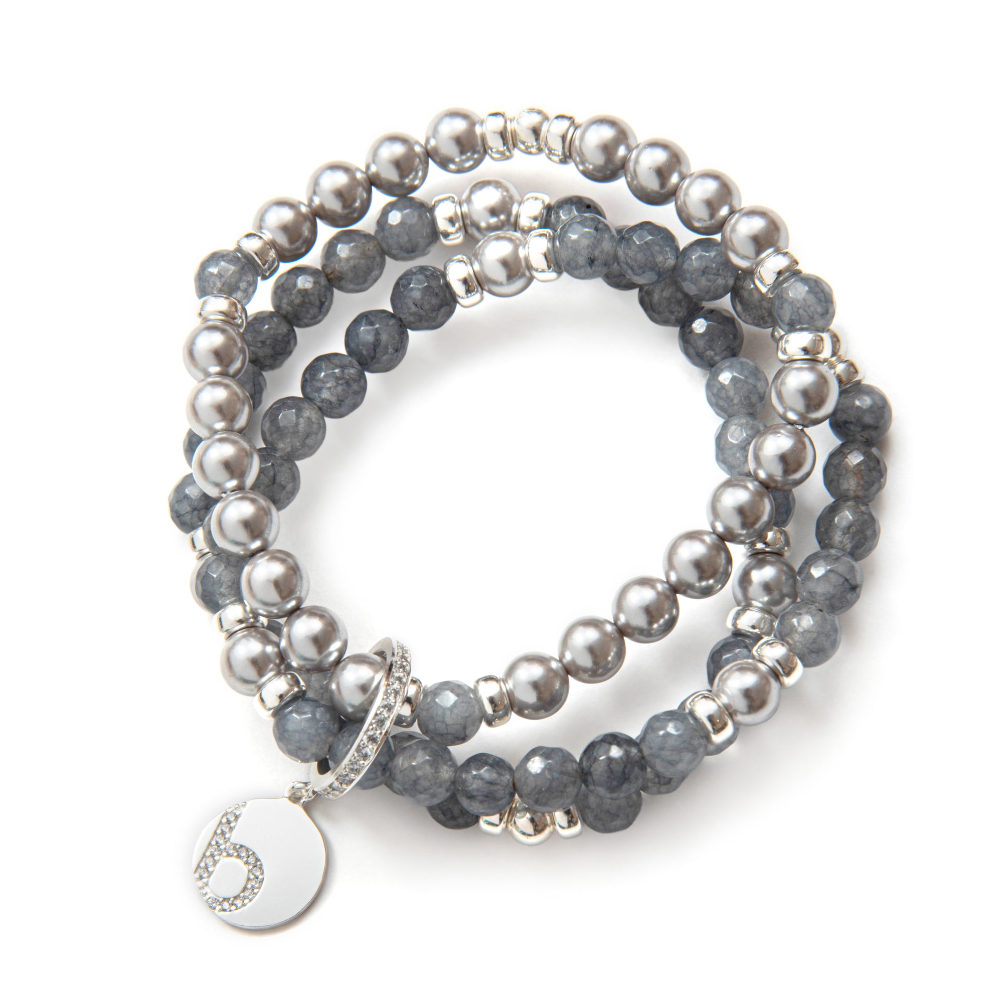 Be Fabulous Bracelet - Happy In Grey