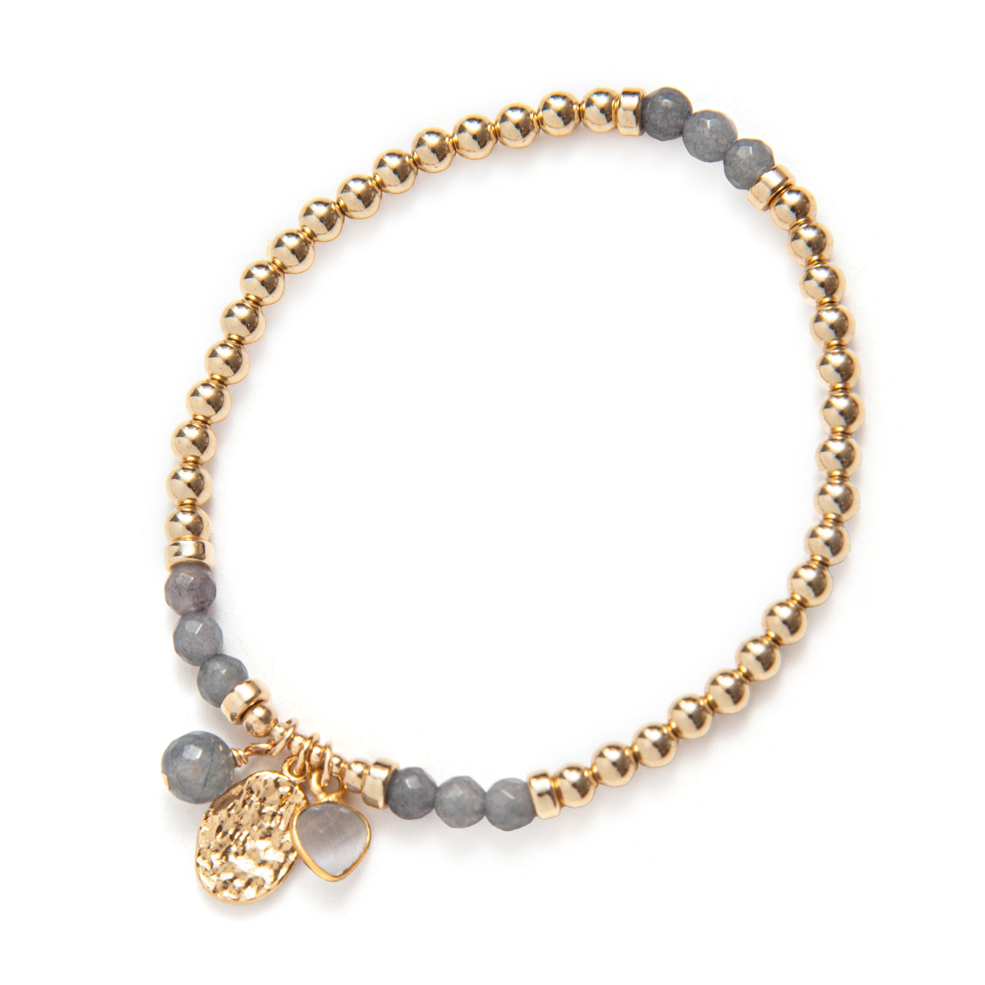 Bracelet Be Subtle - Happy in Grey