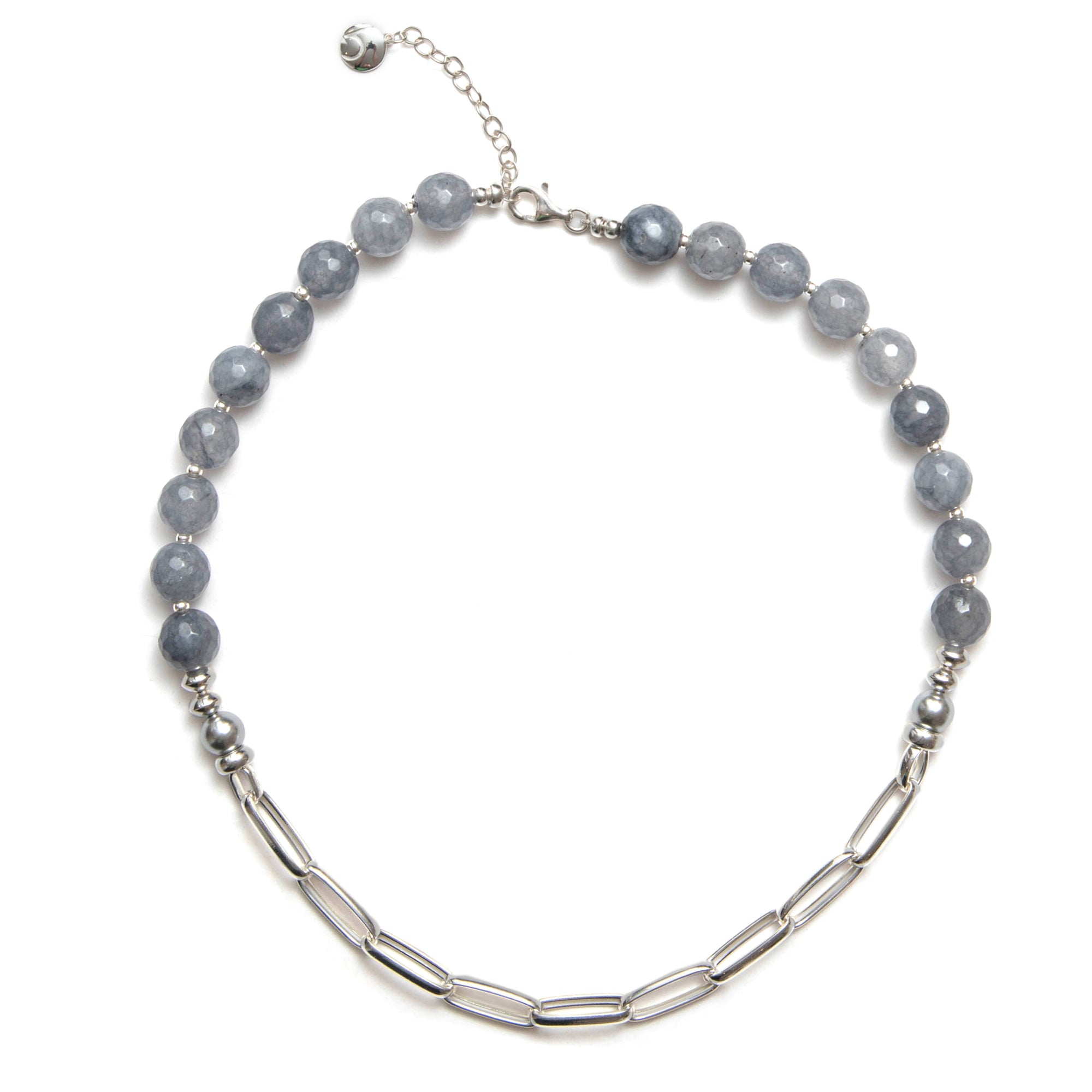 Be Audacious Necklace - Happy In Grey