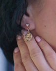 Boucles d'Oreilles 1568 - Golden Garden