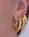 Boucles d'Oreilles 1581 (Moyennes) - Silky Haze