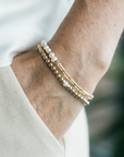 be effortless women's bracelet freshwater pearls sterling silver 14kt gold vermeil handcrafted in canada  