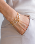 be gleamy women's bracelet freshwater pearls sterling silver 14kt gold vermeil handcrafted in canada  